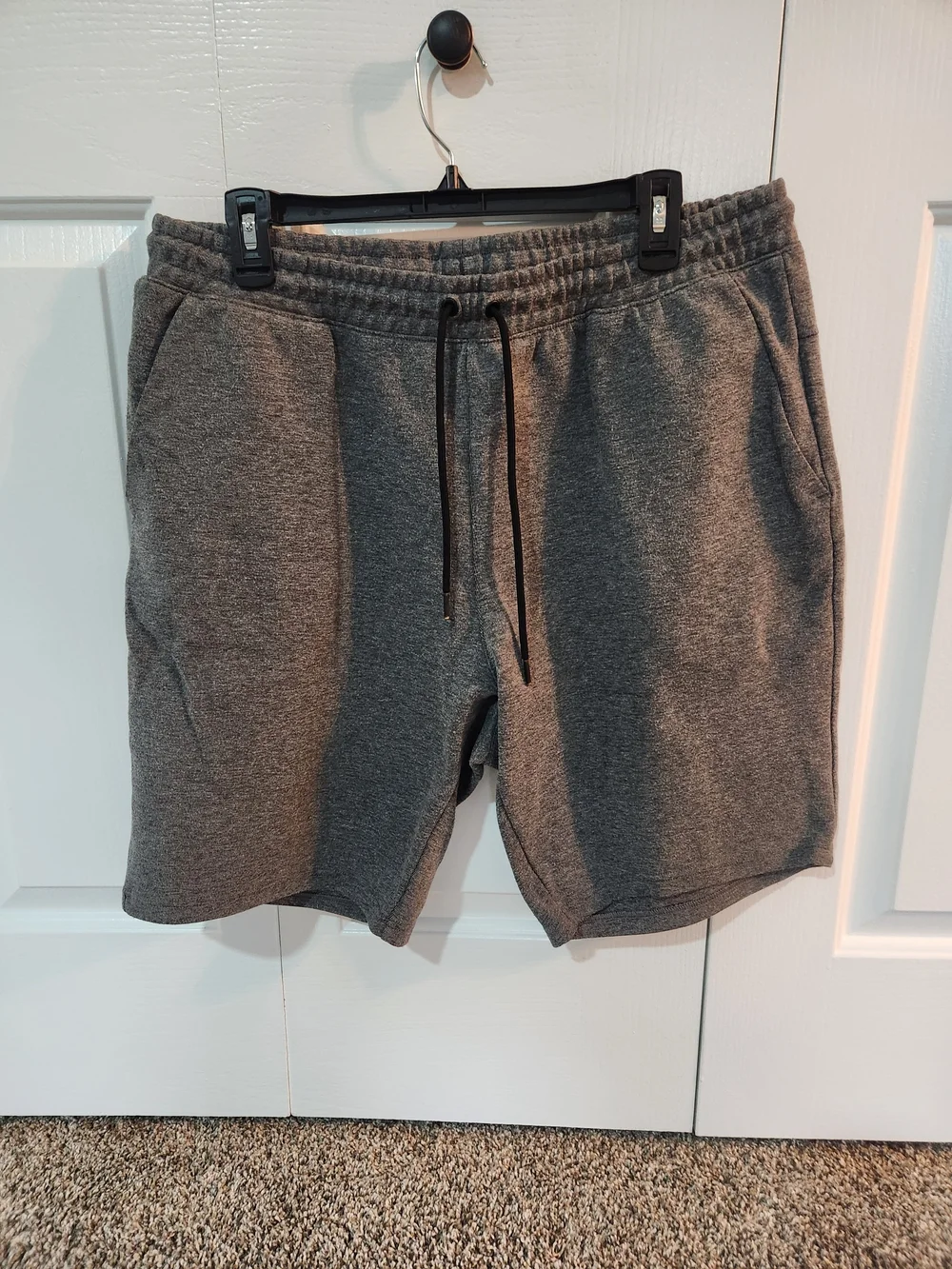 Active USA Men's Heather Gray Athletic Drawstring Shorts